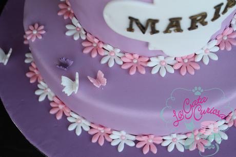 TARTA FONDANT COMUNION MARIAN TARTA FONDANT COMUNION MARIAN