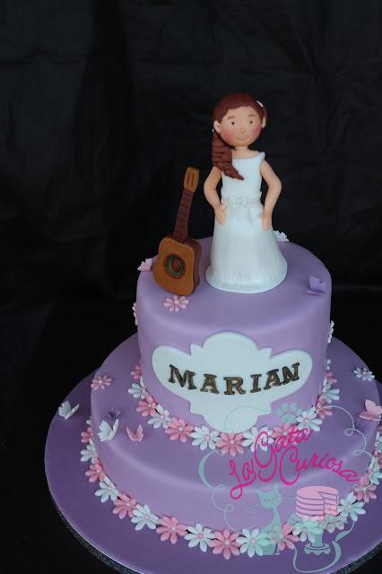 TARTA FONDANT COMUNION MARIAN TARTA FONDANT COMUNION MARIAN