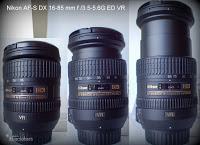 Nikon AF-S DX 16-85mm en sus distintas longitudes al desarrollar el zoom Nikon AF-S DX 16-85mm f /3.5-5.6G ED VR