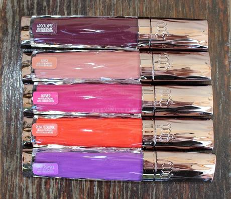 Labiales Revolution Lip Gloss de Urban Decay De arriba a abajo: