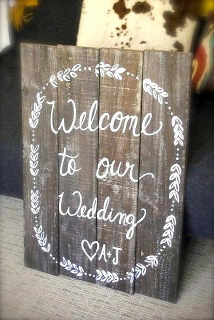 Carteles y pizarras de bienvenida para tu boda