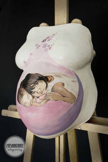Molde de Escayola en el Embarazo Ilustrado con mucho Amor