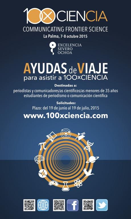 Se ofrecen ayudas de viaje para asistir al foro 100XCiencia