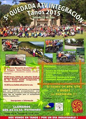 5ª QUEDADA ATV INTEGRACION TANOS 2015 5ª QUEDADA ATV INTEGRACION TANOS 2015