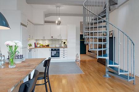 escalera-de-caraco-estilo-nordico-inspiracion-deco-salon escalera-de-caraco-estilo-nordico-inspiracion-deco-salon