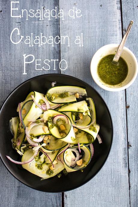 Ensalada de calabacín al pesto #Ponunaensalada