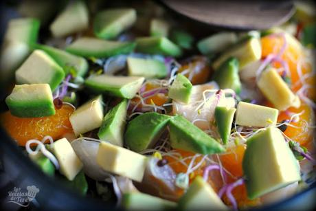 Ensalada exotica de brotes, liches y mandarina tererecetas 01