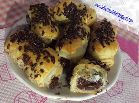 Mini napolitanas de chocolate Mini napolitanas de chocolate