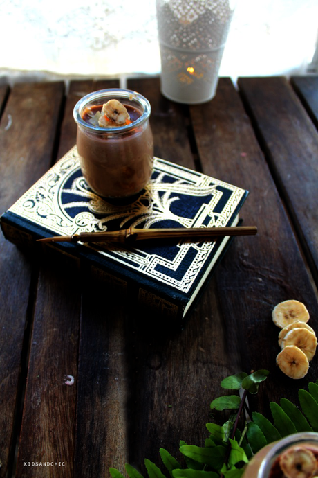 Pannacotta de plátano ,chocolate y avena → El libro de la selva #unagalletauncuento Pannacotta de plátano ,chocolate y avena → El libro de la selva #unagalletauncuento