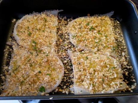 Receta de sepia al horno – Sepia al horno con migas de pan – Seppie impanate al forno sepiasempanadashorno2