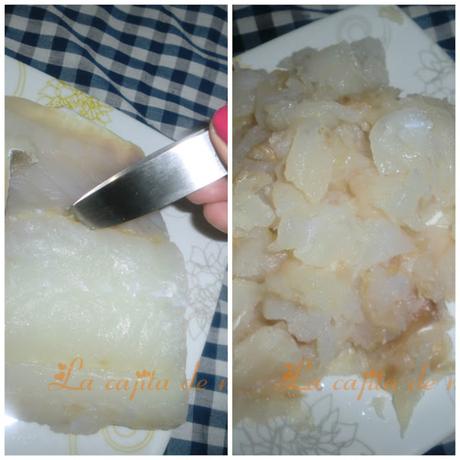 Pudding de bacalao con mayonesa de anchoas y atún Pudding de bacalao con mayonesa de anchoas y atún