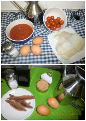 Pudding de bacalao con mayonesa de anchoas y atún Pudding de bacalao con mayonesa de anchoas y atún