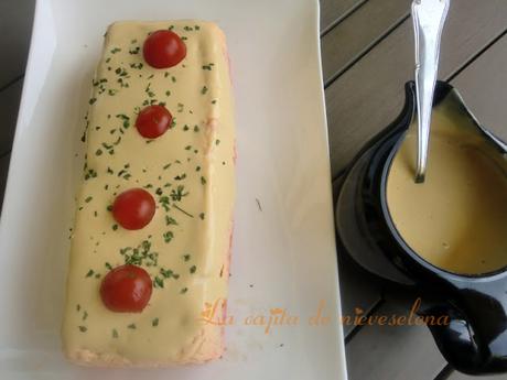 Pudding de bacalao con mayonesa de anchoas y atún Pudding de bacalao con mayonesa de anchoas y atún
