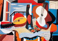 mandolina y guitarra, picasso mandolina y guitarra, picasso