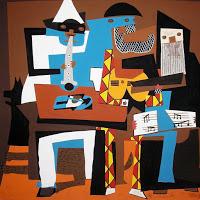 los tres musicos, picasso los tres musicos, picasso