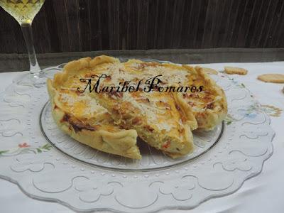 Quiche de gambas, palitos de surimi Quiche de gambas, palitos de surimi