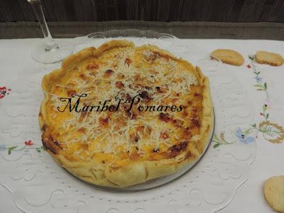 Quiche de gambas, palitos de surimi Quiche de gambas, palitos de surimi