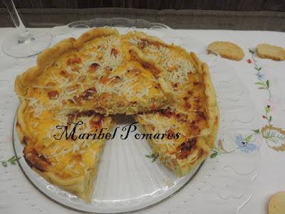 Quiche de gambas, palitos de surimi Quiche de gambas, palitos de surimi