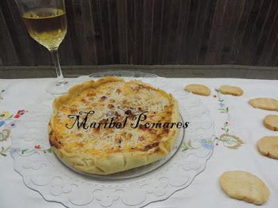 Quiche de gambas, palitos de surimi Quiche de gambas, palitos de surimi