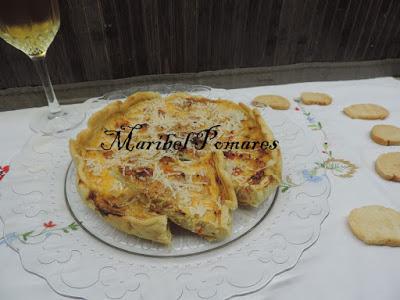 Quiche de gambas, palitos de surimi Quiche de gambas, palitos de surimi
