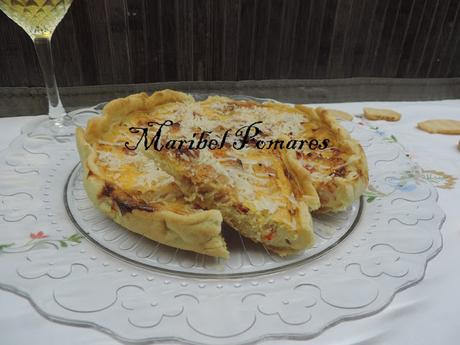 Quiche de gambas, palitos de surimi Quiche de gambas, palitos de surimi