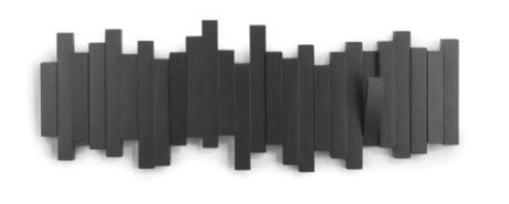 Perchero moderno sticks negro Perchero moderno sticks negro