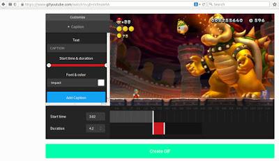 Como crear gif animados de videos en YouTube