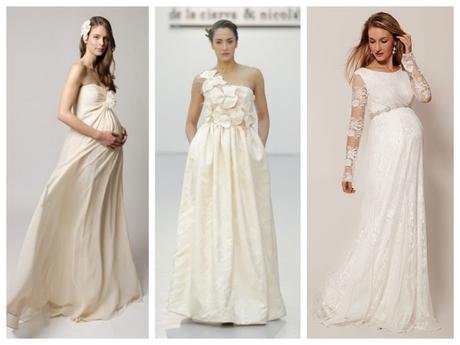 15 vestidos perfectos sólo para novias embarazadas