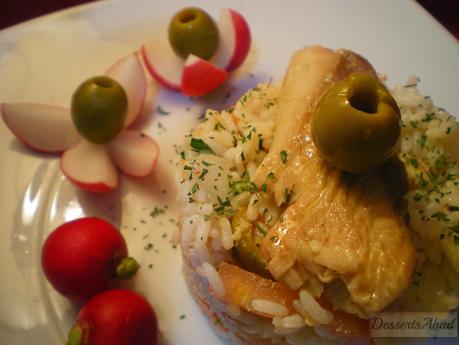 Ensalada de arroz frito con verduras Ensalada de arroz frito con verduras