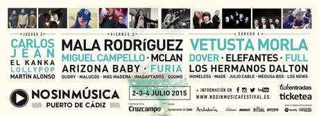3,2,1… ¡NO SIN MÚSICA 2015 ARRANCA MOTORES! | PREVIA POR BELÉN PERALTA Cartel No Sin Musica