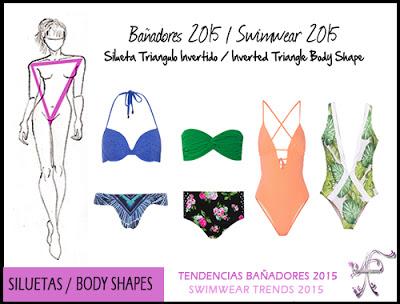 AF Moda Bañadores Silueta Triangulo Invertido