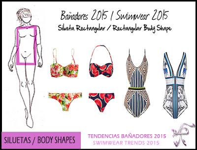 AF Moda Bañadores Silueta Rectangular