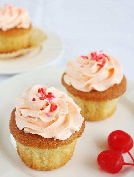 Cupcakes de Cerezas Cupcakes de Cerezas
