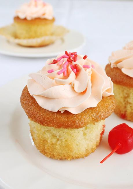 Cupcakes de Cerezas Cupcakes de Cerezas