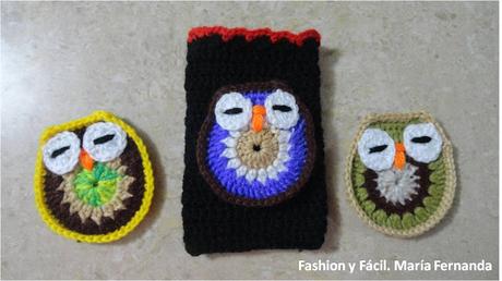 Ideas para fundas de teléfonos celulares tejidos crochet. Forros para el móvil DIY a crochet con buhos (Crochet mobile case DIY) Ideas para fundas de teléfonos celulares tejidos crochet. Forros para el móvil DIY a crochet con buhos (Crochet mobile case DIY)
