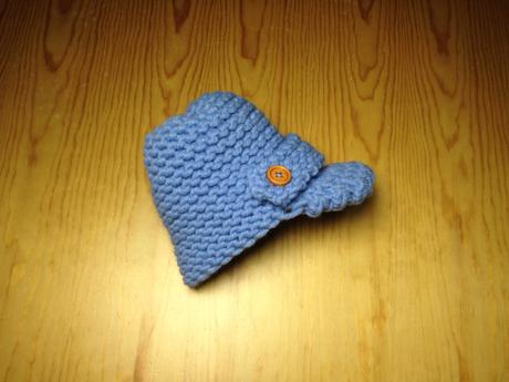 Prepara un gorrito con visera Gorrito con visera para bebé tejido en telar