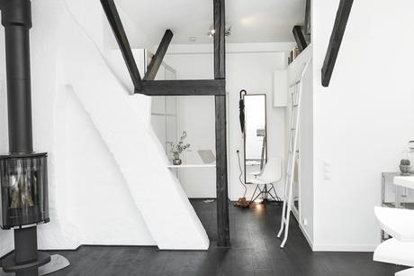 Blanco y negro: Ideas para decorar un apartamento con un estilo contemporáneo. SFD5A42ED590DF1436E9B7F5B6F66EA9A96