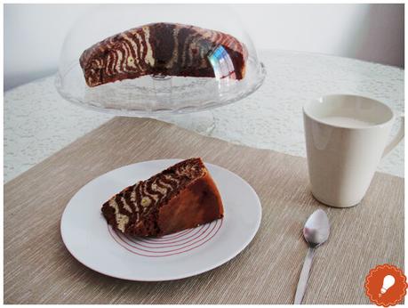 Banana & chocolate zebra cake Banana & chocolate zebra cake