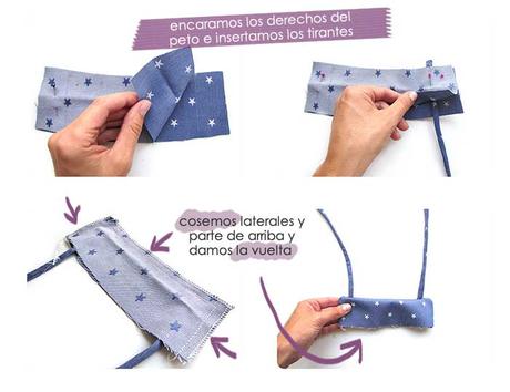 Cómo hacer un vestido de bebé DIY- Tela de estrellitas vestido-bebe-patron-DIY-2