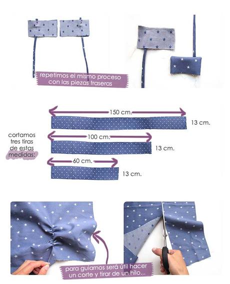 Cómo hacer un vestido de bebé DIY- Tela de estrellitas vestido-bebe-patron-DIY3