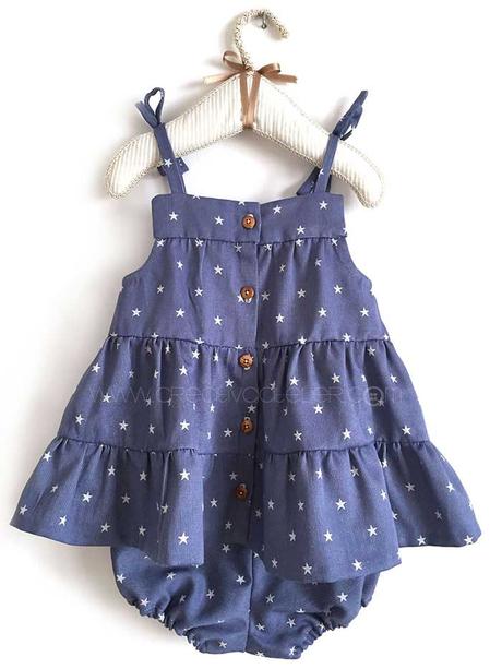 Cómo hacer un vestido de bebé DIY- Tela de estrellitas vestido-bebe-patron-DIY10