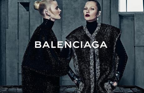 Kate Moss y Lara Stone protagonistas de la nueva campaña de Balenciaga