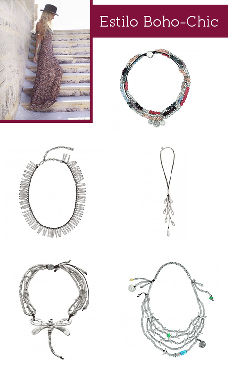 Boho-chic Collares uno de 50