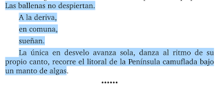 Reseña literaria : La península de las ballenas. Reseña literaria : La península de las ballenas.