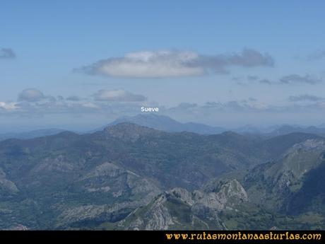 Ruta Les Campes Peña Mea: Vista del Sueve Ruta Les Campes Peña Mea: Vista del Sueve