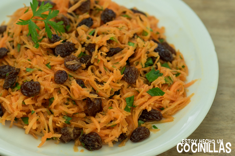 Receta de ensalada de zanahoria rallada con pasas Receta de ensalada de zanahoria rallada con pasas