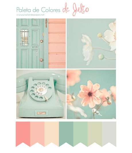 Descarga GRATIS el Calendario Mensual de Julio! y planifica este mes :) Linda paleta de colores tranquila para el otoño y alegre para el invierno.