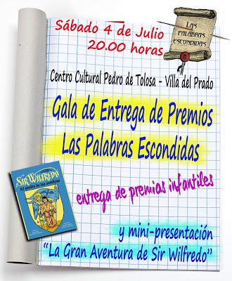 El sábado, nueva gala de entrega de premios Las Palabras Escondidas El sábado, nueva gala de entrega de premios Las Palabras Escondidas