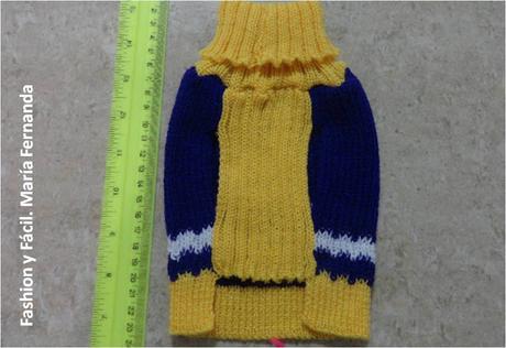 Sweater para perro, vestidos tejidos para mascotas (A sweater for a dog crocheted o knitting)
