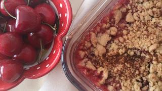 Crumble de cerezas Crumble de cerezas